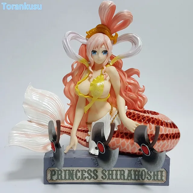 Special Offers One Piece Action Figure Shirahoshi PVC Figure Toys 280mm Anime One Piece Shirahoshi Wall-mounted Collectible Model Doll OP36