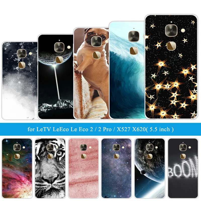 

for Letv Le 2/2Pro X20 X25 Pro X620/X620 X520 X526 X 527 Silicone for LeEco Le S3 X626 X622 Le2 Pro X20 Lion Tiger Phone Cases