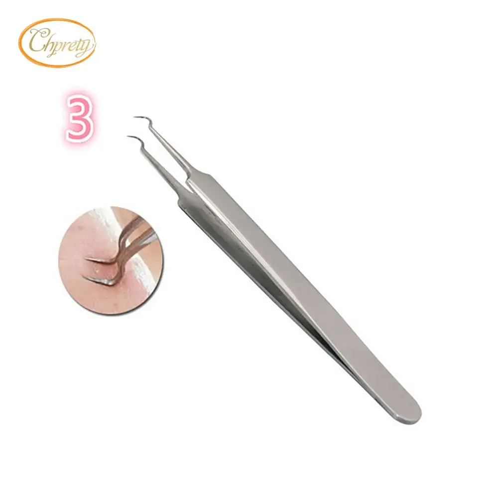 Hot Stainless Steel Blackhead Acne Blemish Pimple Extractor Remover Needle Bend Curved 50pcs/lot | Красота и здоровье