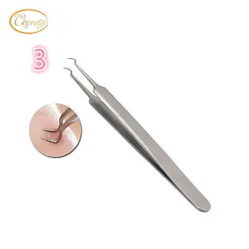 

Hot Stainless Steel Blackhead Acne Blemish Pimple Extractor Remover Needle Bend Curved 50pcs/lot