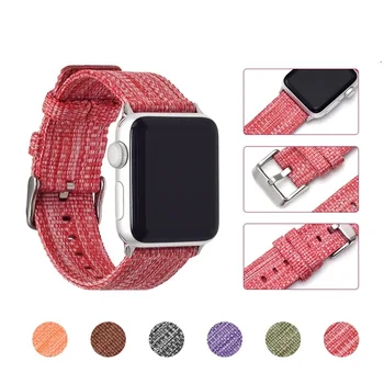 

Sport loop Strap For Apple Watch band 42mm 38mm apple watch 4 3 band iwatch band 44mm 40mm correa pulseira 42 44 nylon Canvas wa