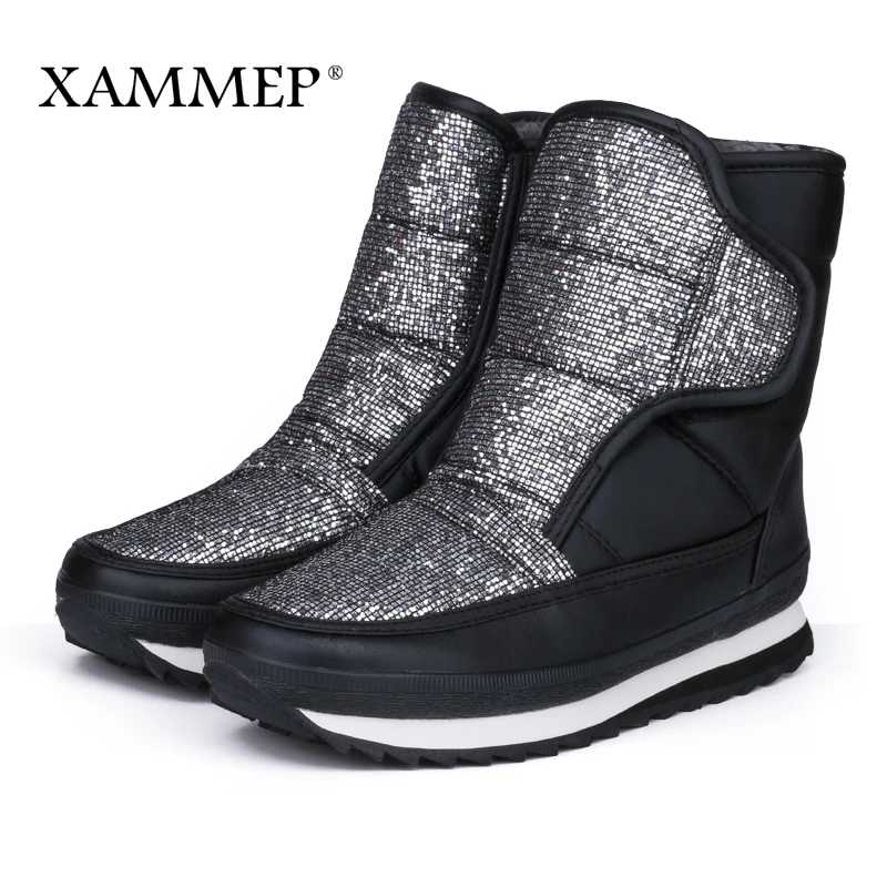 

Women Winter Shoes Brand Women Shoes High Quality Warmful Waterproof Women Winter Boots Snow Shoes Winter Mid Calf Boots