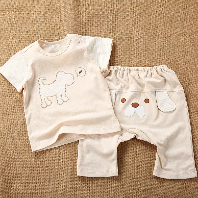 Newborn Unisex Baby Boy Girl Summer Organic Cotton Cute Animal Sets