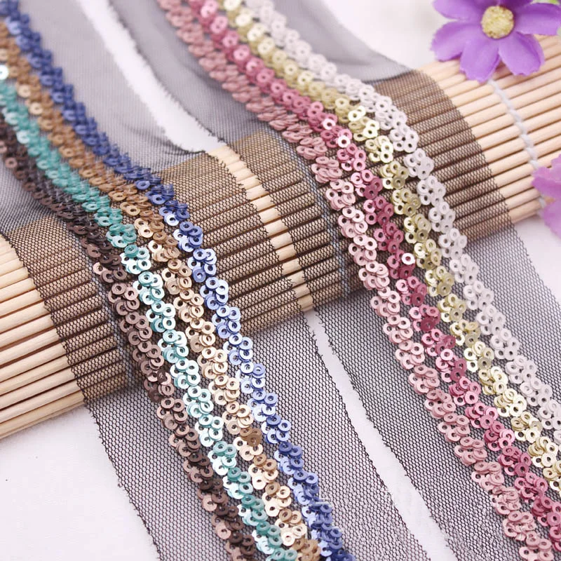 sequin lace trim