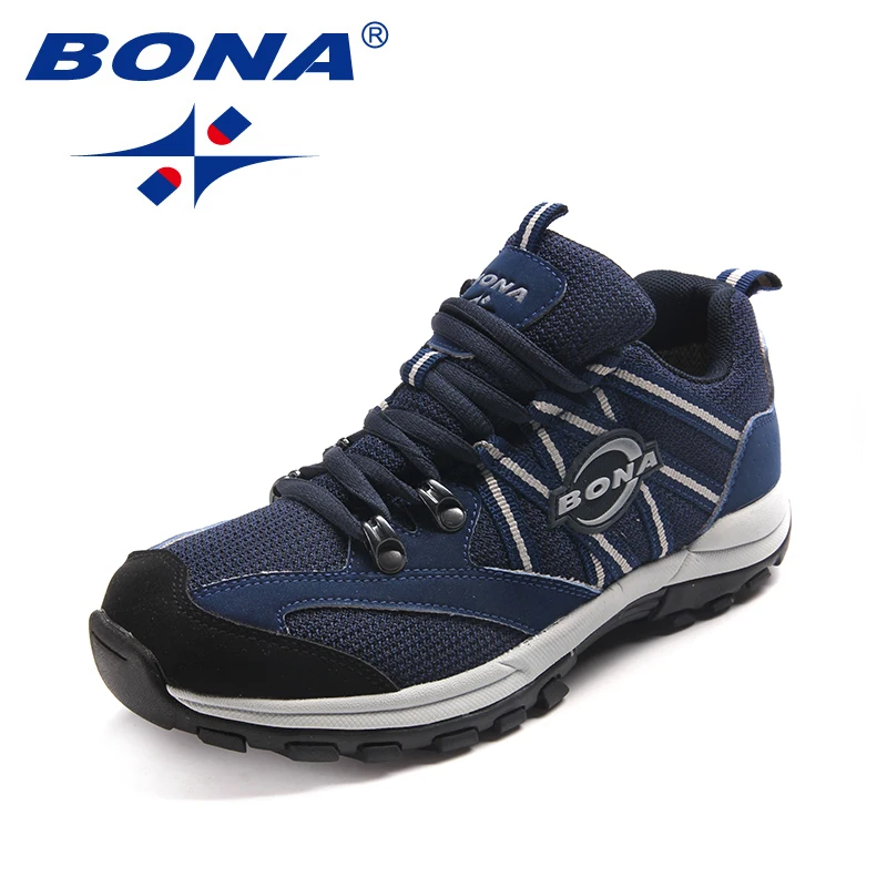 BONA/Новинка; классическая стильная женская обувь для пешего туризма; женская спортивная обувь на шнуровке; кроссовки для бега на открытом воздухе; удобные мягкие кроссовки;