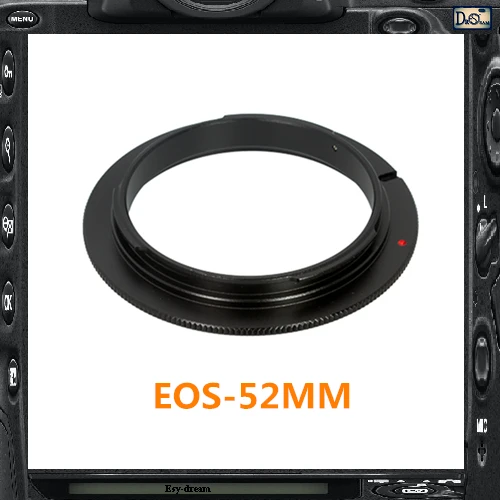 

EF-52 52 mm Lens Macro Reverse Ring Adaptor Adapter for EOS-52 Canon DSLR Camera EF EF-S Lens PR205