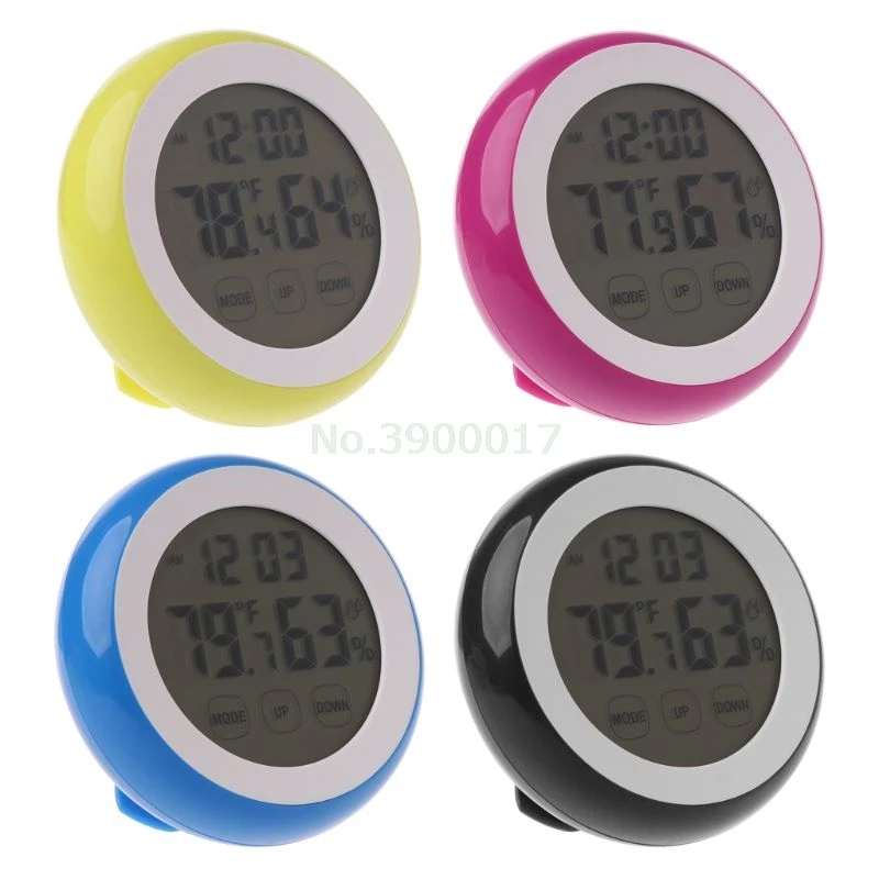 

Digital Thermometer Hygrometer Temperature Humidity Meter Alarm Clock Touch Key with Backlight