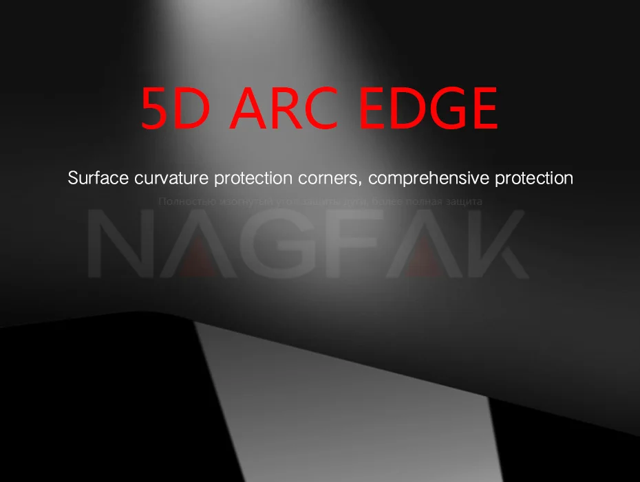 NAGFAK Защитное стекло для iPhone 6 6S Plus, закаленное защитное стекло 5D с закругленными краями для iPhone 8 7 Plus 8, пленка