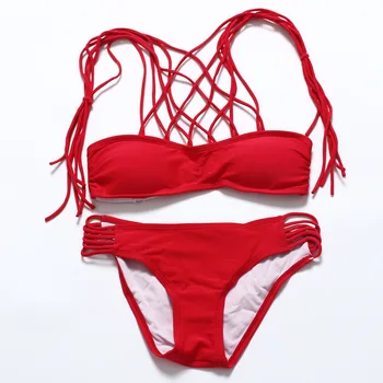 

New Swimwear Bandage Bikini Sexy Hot Bikini Set Women Swimsuit Double Sides Brazilian Biquini Maillot De Bain Femme bikini mete