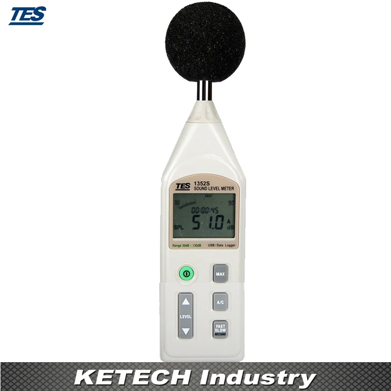 Цифровой datalogging шумомер TES-1352S