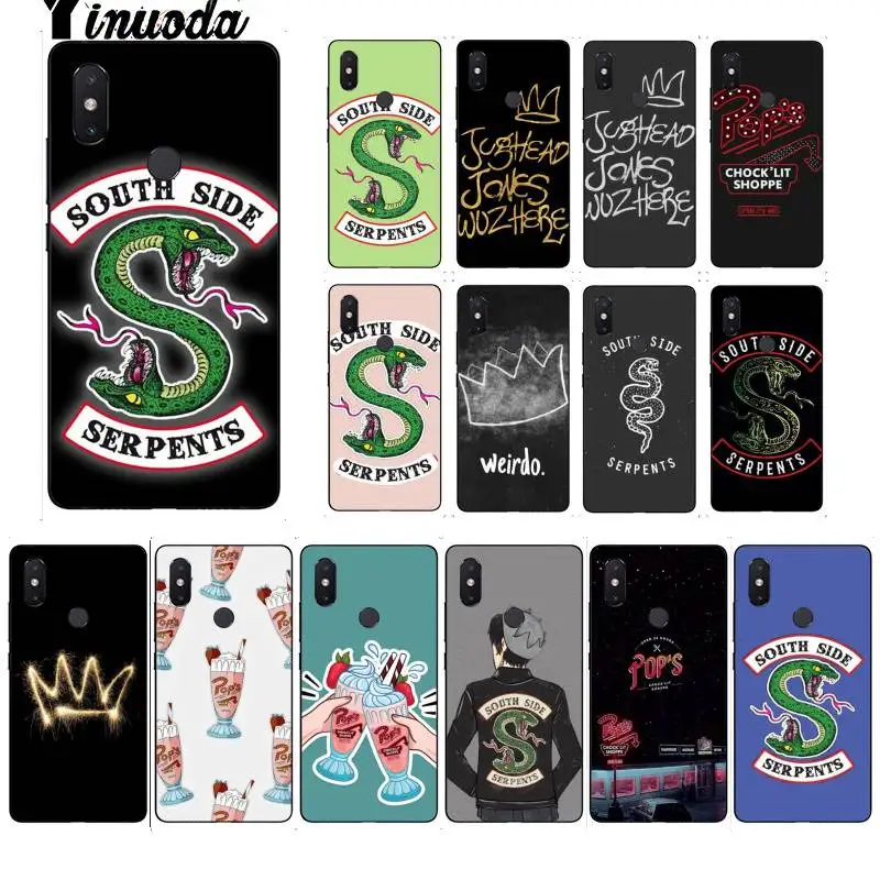 Силиконовый черный чехол Yinuoda для телефона Xiaomi Mi 6 Mix2 Mix2S Note3 8 8lite Redmi 5 note5 Note4