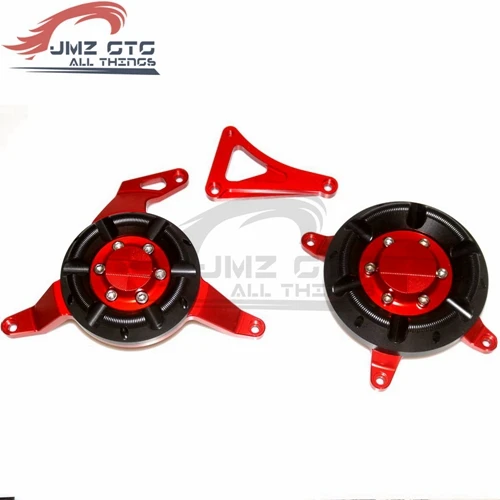 Red Для Kawasaki Ninja 250 300 Z250 Z300 аксессуары для мотоциклов CNC алюминиевый статор двигателя защитная крышка - Цвет: Red