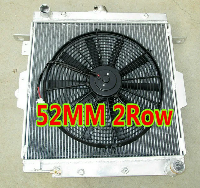 Radiator And Fan Алюминиевый радиатор и вентилятор для Toyota Land Cruiser J70 1 HZ HZJ70 HZJ73 HZJ77 дизельный двигатель LandCruiser/Machito I6 4,2 - Цвет: Radiator And Fan