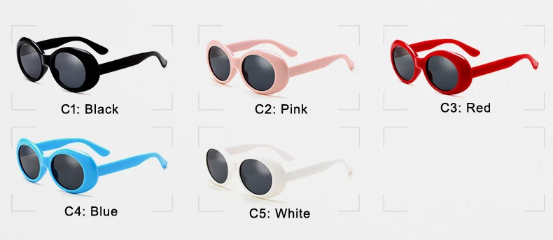 Emosnia 2017 New Vintage Sunglasses Women White Small Round Brand