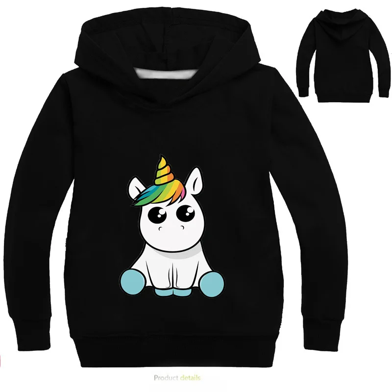 

Children Boys Girls Cartoon unicorn Sport Hoodies T Shirt Outerwear Children Kids School Sweatershirt Outfits Clothing Top Tees
