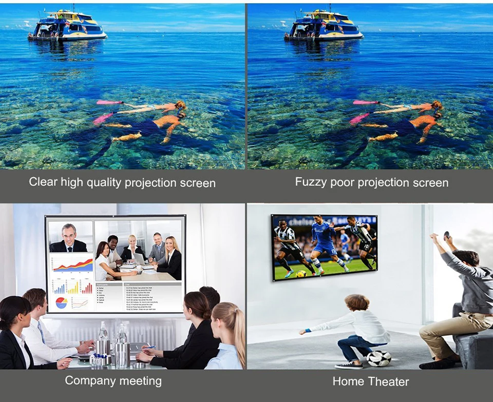 120 Inch Simple Projection Screen-5