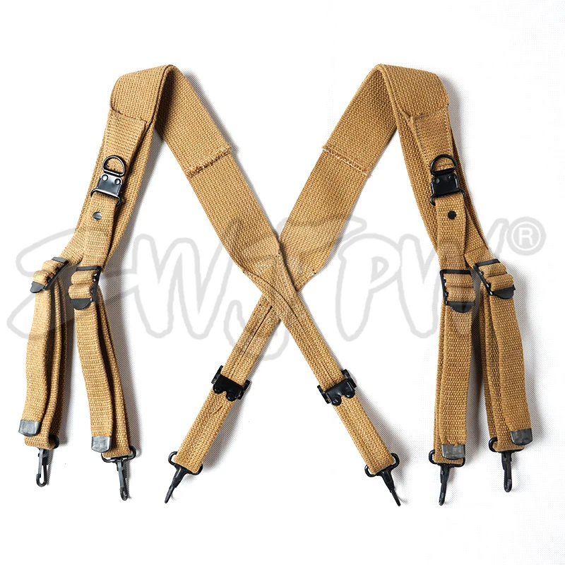 WW2 REPRODUCTION US ARMY M36 X SUSPENDERS STRAP WEBBING BELT