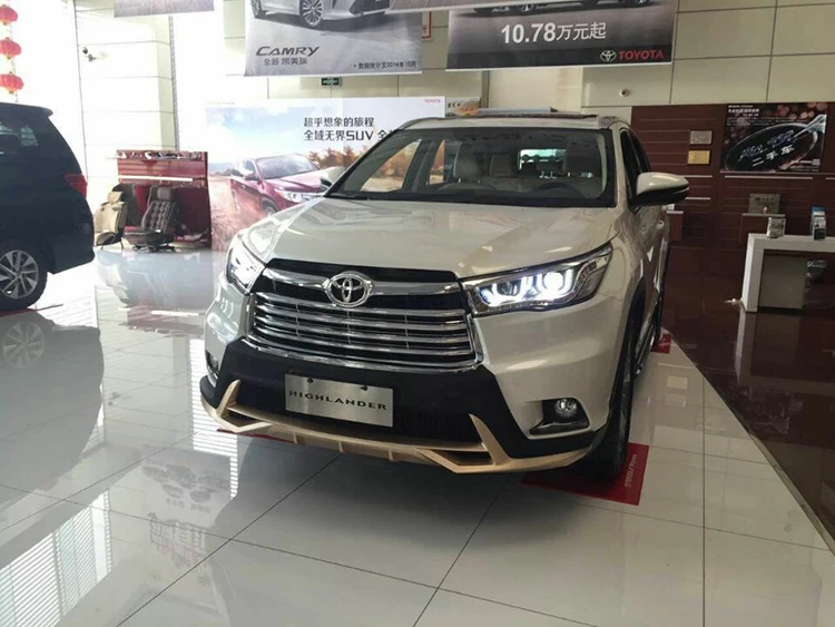 Автомобильный Стайлинг для Toyota фара Highlander в сборе- Highlander светодиодные фары поворотного сигнала drl H7 с hid комплектом 2 шт