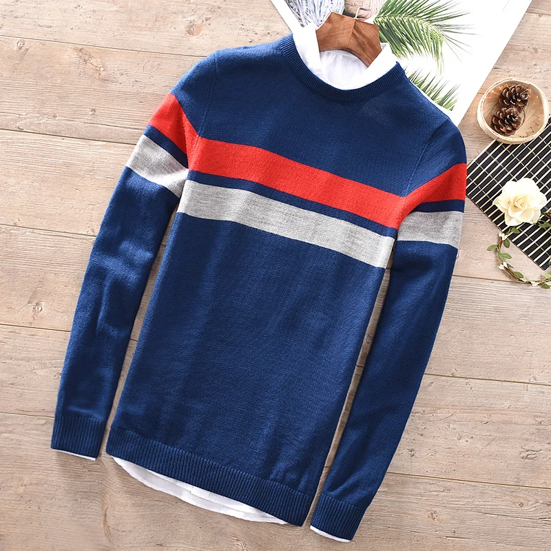 2018 Italy style men's brand wool sweater autumn and