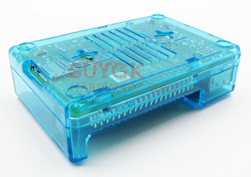 Raspberry PI 3 Model B+ plus прозрачный синий чехол Корпус коробка для Raspberry PI 2, PI3 Модель B, PI 3B