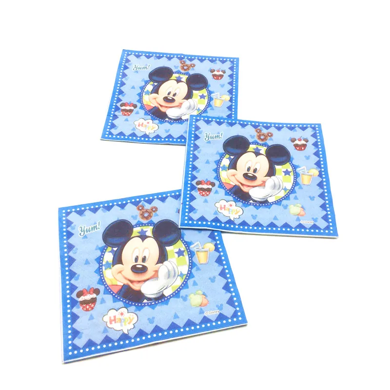  107Pcs/lot Disney Mickey Mouse Theme Gift Bag Blowout Cup Plate Baby Shower Invitation Card Kid Bir - 32890522935