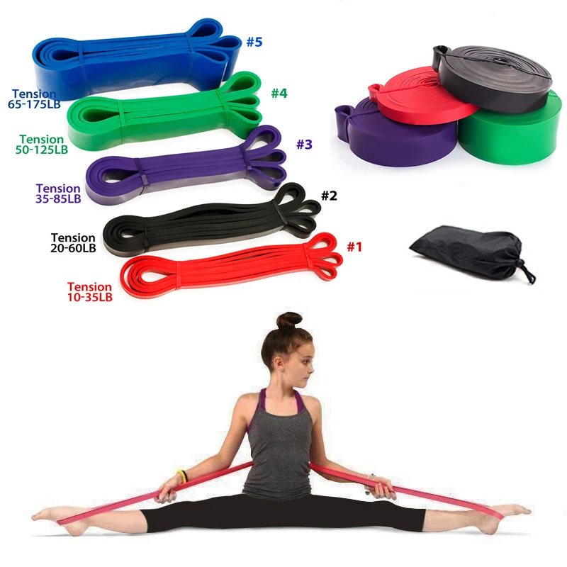 Heavy Duty Resistance Band Loop Power Gym Fitness Exercise Yoga Workout Pilates