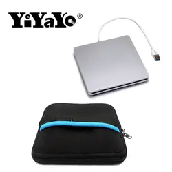 YiYaYo Blu-Ray привод Внешний DVD-RW оптический Combo USB 3,0 CD/DVD-ROM плеер CD/DVD RW Писатель Для оконные рамы XP + сумка