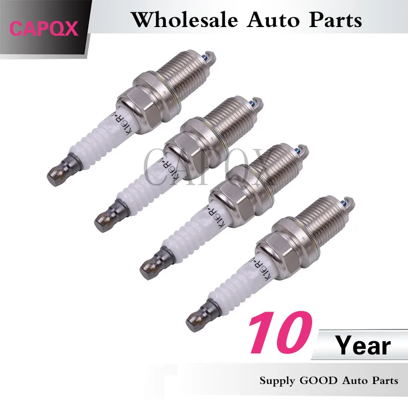 Capqx 10 шт. иридиевая Свеча зажигания 90919-01176 K16R-U для YARIS, эхо, VIOS, COROLLA, PREVIA, HILUX, 4runner, LAND CRUISER, PRADO