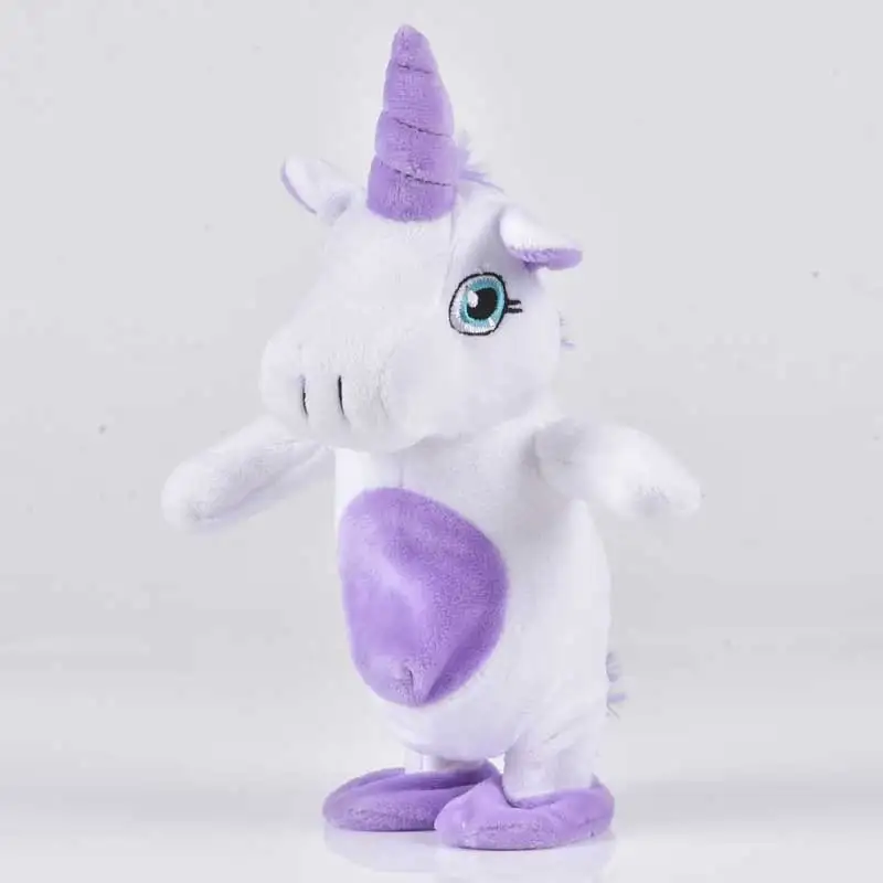 Robot Unicorn Sound Control Interactive Unicorn Electronic Toys Plush Pet Unicorn Toy Walk Talk Toys For Children Birthday Gifts