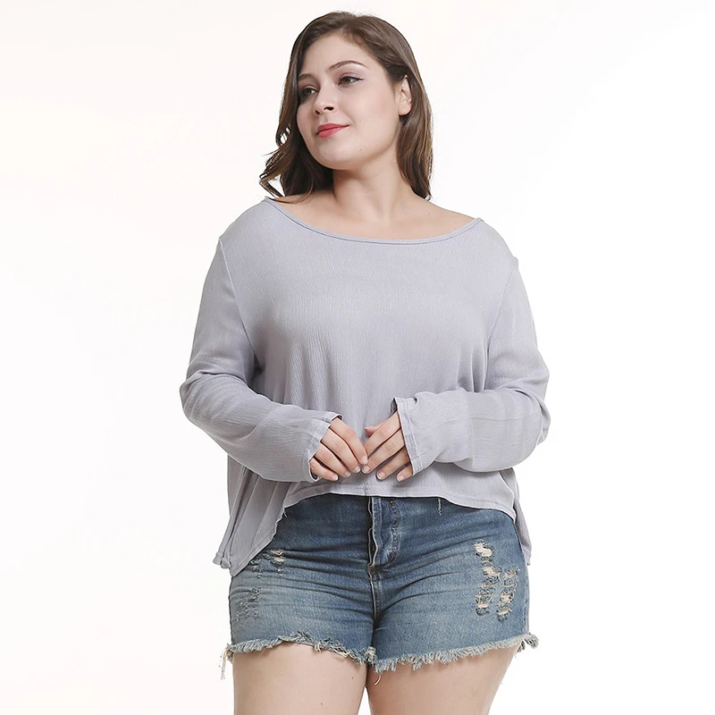 LALA IKAI/плюс Размеры XL 2XL 3XL 4XL 5XL Гэри Лоскутная футболка Для женщин свободные