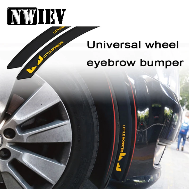 NWIEV Car Styling Stickers For Peugeot 307 407 Citroen C4 C5 Honda Civic Accord CRV Lada Vesta Tire Wheel Eyebrow Accessories | Автомобили