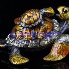 Новейшие оловянные морские черепахи безделушка сокровищница Винтажные Ювелирные изделия черепахи коробка