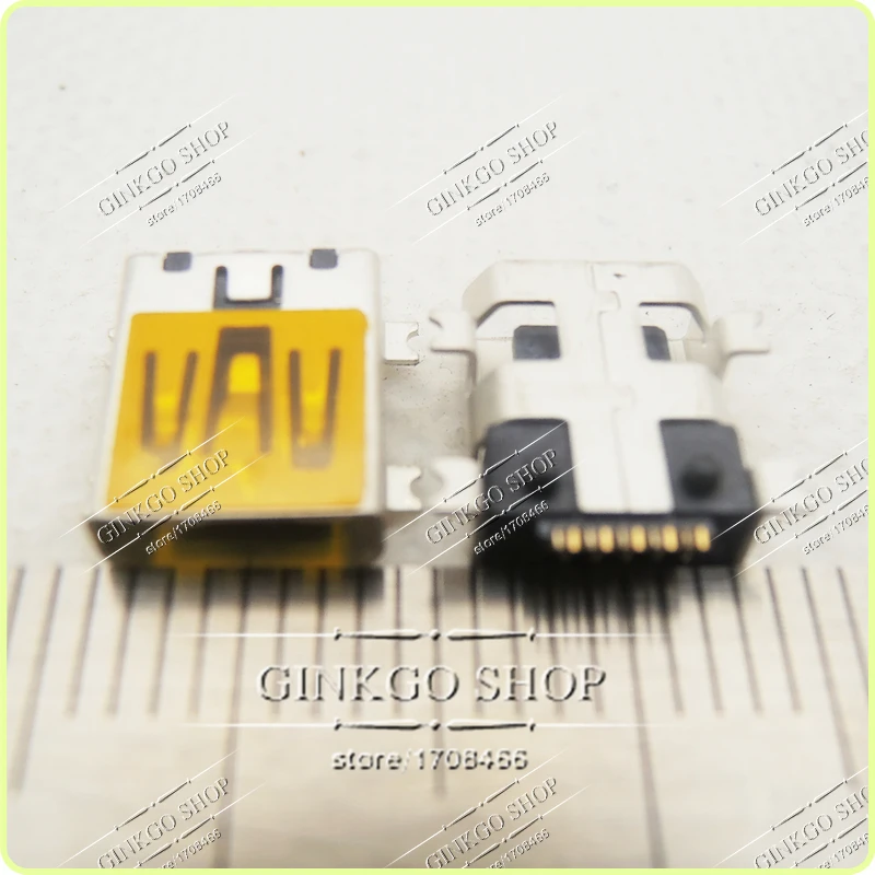 200 шт./лот 4 SMT foot 10 Pin мини USB разъем для зарядки гнездо usb разъем|4 pin female connector|connector