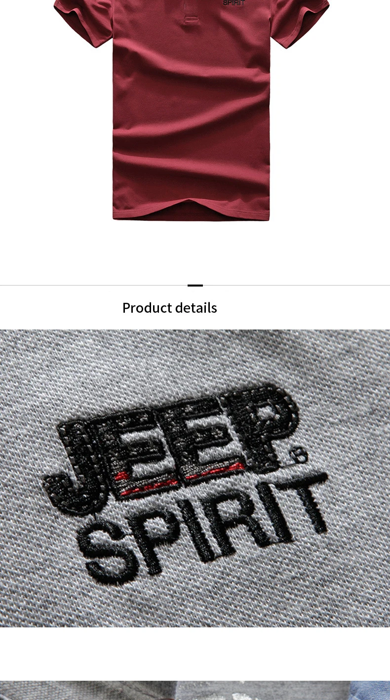 JEEP SPIRIT/Брендовые мужские Поло, летняя рубашка поло, мужские хлопковые однотонные дышащие военные поло para hombre, Повседневная Свободная рубашка поло hombre