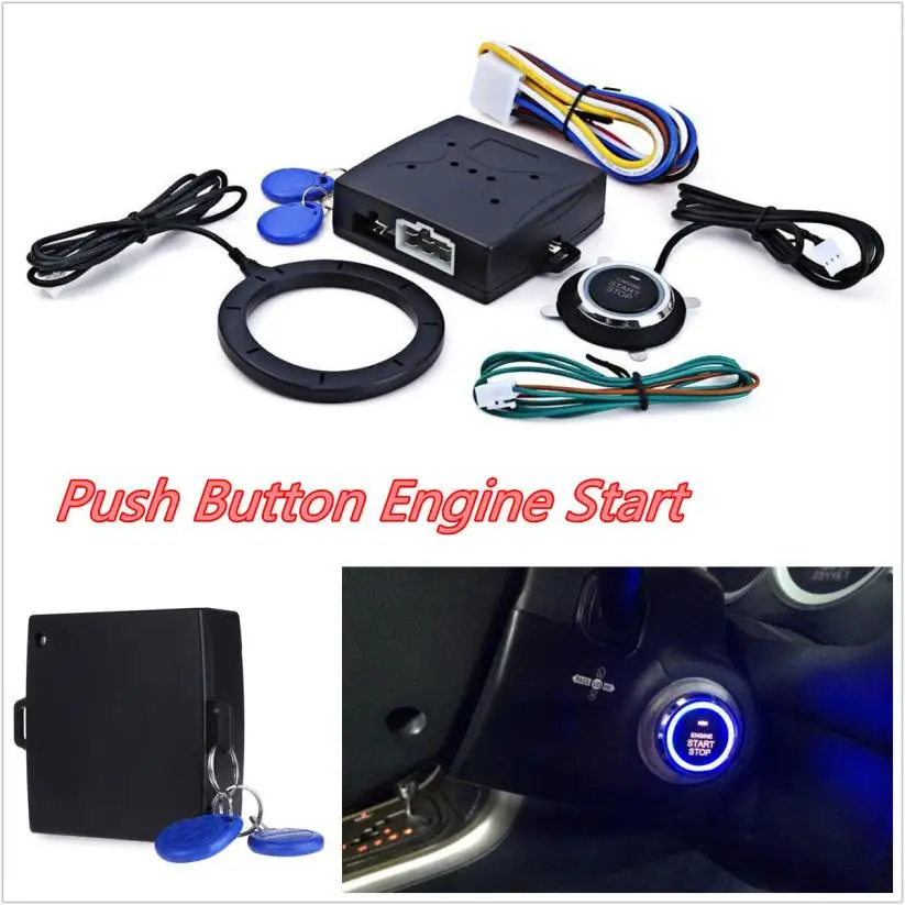 Alarm 2017 Car SUV Engine Push Start Button Lock Ignition Keyless Entry
