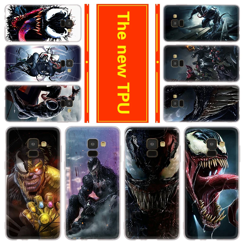 

Phone for Samsung Galaxy A50 A10 A20 A30 A60 A70 a6 a8 a9 a7 2018 Plus a3 a5 a7 2016 2017 Cover Case Venom Villain Marvel Anime