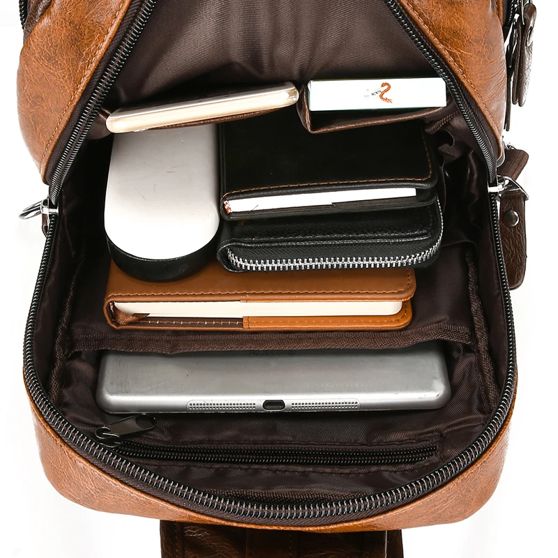 Модные сумки на плечо зарядка через usb Crossbody сумки Для мужчин сумки груди приколы сумка для Открытый мужской Многофункциональный Crossbody