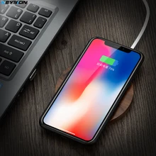 KEYSION Qi Беспроводное зарядное устройство 10 Вт деревянная Быстрая зарядка для samsung S9+ S8 S7 Note 9 8 для iPhone XS Max XR X 8 для Xiaomi MIX 2S