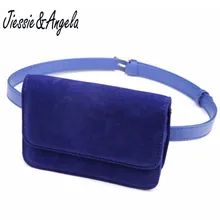 Бренд Jiessie& Angela, новинка, поясная сумка для женщин, маленькая замшевая кожаная сумка, поясная сумка, сумка для сотового телефона, кошелек