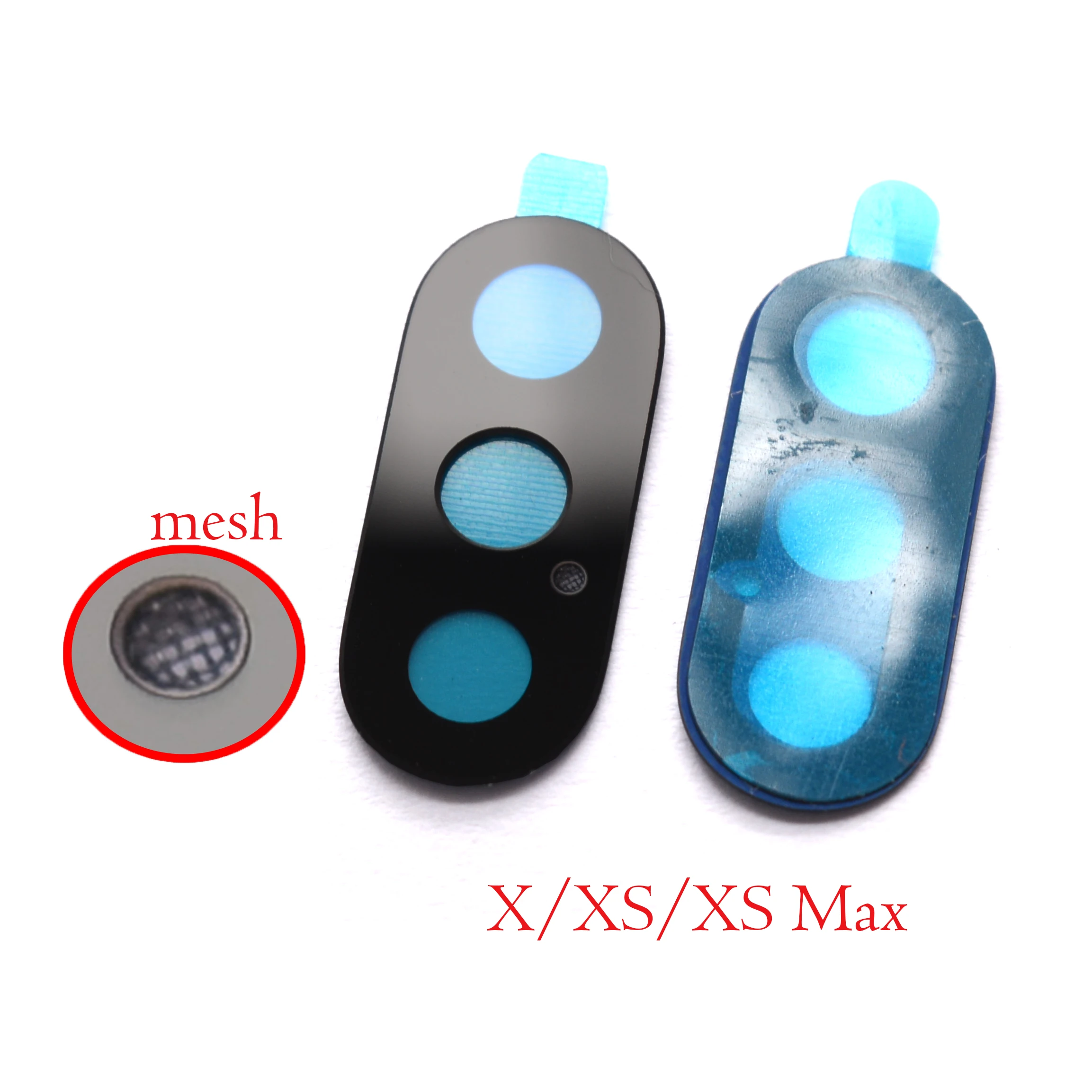 

2pcs High quality rear back camera glass lens with anti-dust mesh for Apple Iphone XS Max/XR /X