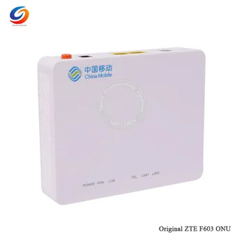 

Hottest 10pcs/lot ZTE F603 GPON ONU with 1GE+1FE+1VOIP port , SIP protocols, fiber optic GPON ONU ONT