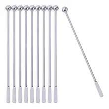 5 pièces 19cm en acier inoxydable créatif mélange Cocktail agitateurs bâtons pour fête de mariage