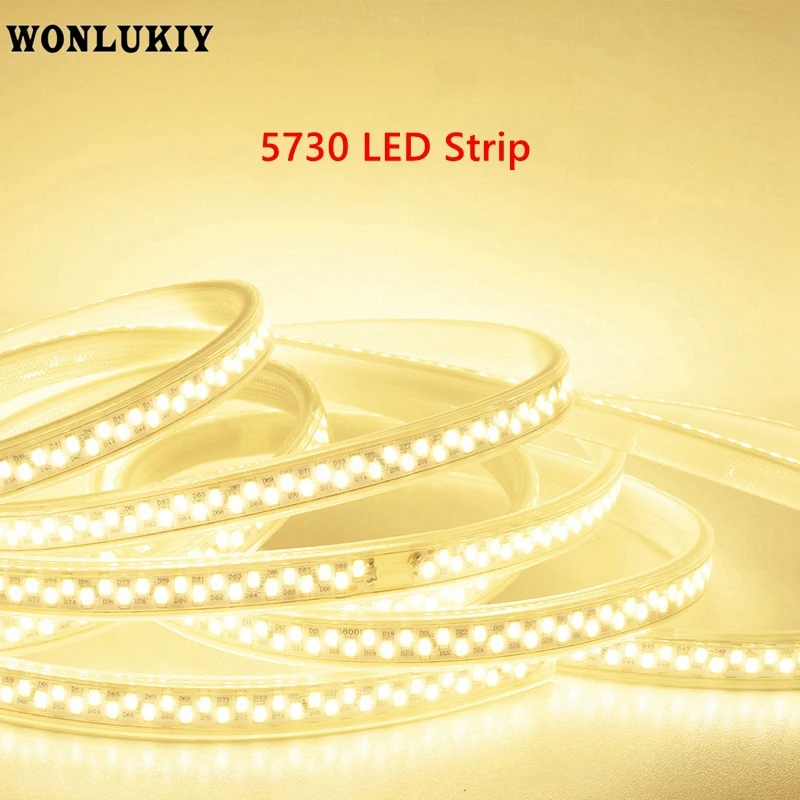#cheap 5630 5730 Led Strip Light 220V 180Leds m High Brightness Cross Led Chip 1m 2m 3m 4m 5m 10m Led Lighting + EU Plug for Home Decor