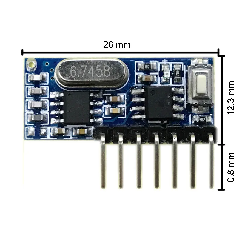 rf-433mhz-transmitter-4-button-remote-control-and-receiver-circuit-module-kit-fixed-ev1527-decoding-4CH