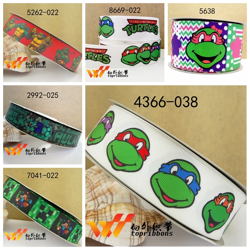 

Free shipping 50 yard per size hero ribbon printed grosgrain ribbon 4366