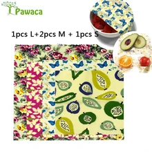 4 шт. Экологичная пищевая упаковка из пчелиного воска, ткань для сохранения свежести, многоразовые моющиеся крышки для сиденья, большой размер