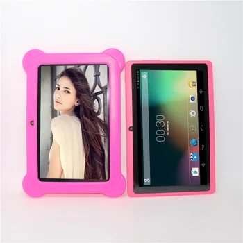 

A33-4G 7 inch Q88 pro A33 Kids Tablet PC Android 4.4.2 Quad Core Dual Cameras Bluetooth WIFI 512MB/4GB 1024*600 pixels with case