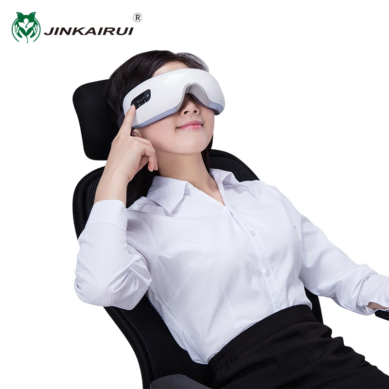 

Jinkairui Smart Recharge Wireless MP3 Eye Massager Visual Protection Vibration Relaxation Nursing USB Eye Health Care Machine