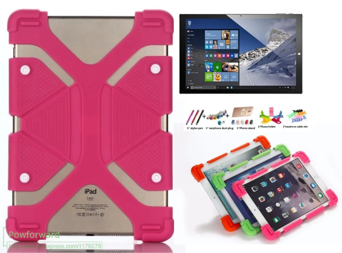 

For Teclast M20 T20 T10 P98 3G 4G Tbook 10 10S X10 10.1" Tablet Silicone Shockproof Tablet Case Protective Cover Kids + gifts