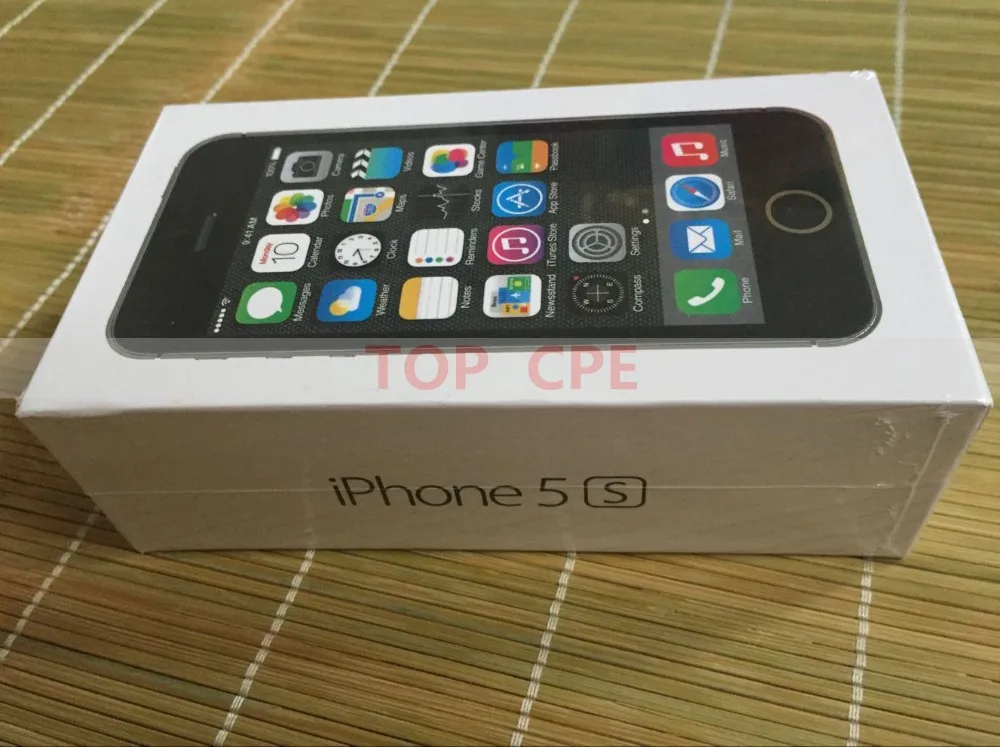 Apple iPhone 5S, разблокирован, 16 ГБ/32 ГБ/64 ГБ rom, 1 ГБ ram, iCloud, IOS, wifi, отпечаток пальца, два ядра, iPhone5S, мобильный телефон